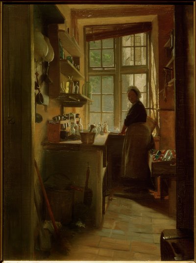A Room for Bottle Washing for the Pharmacy by Peter Vilhelm Ilsted